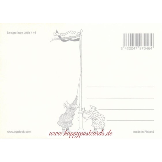 46 - Frauen mit Blumenkranz - Löök Postkarte