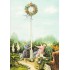 46 - Frauen mit Blumenkranz - Löök Postkarte