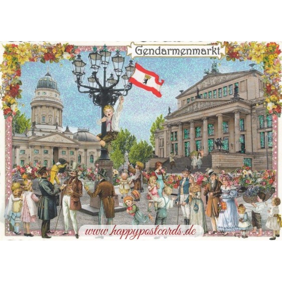 Berlin - Gendarmenmarkt - Tausendschön - Postcard