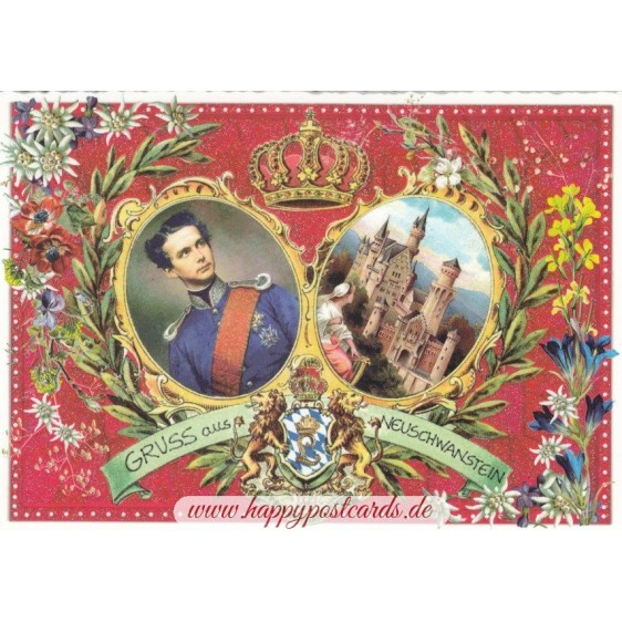 Castle Neuschwanstein - King Ludwig II Tausendschön - Postcard