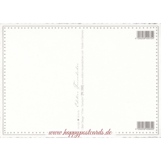 Wien, Trambahn - Tausendschön - Postkarte