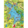 Müritz - Map - Postcard
