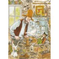 Pettersson in the Garage - Pettersson postcard
