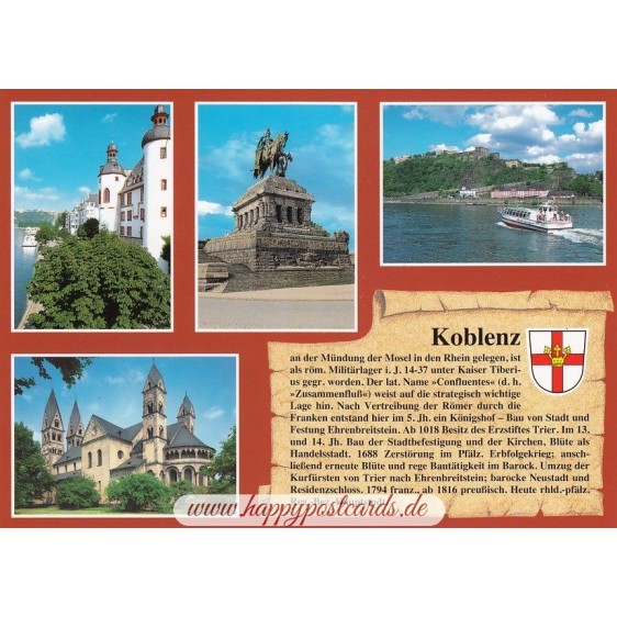 Koblenz - Chronikkarte