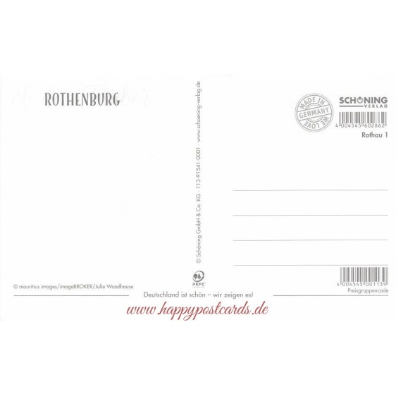 Rothenburg o.d. Tauber Nacht - HotSpot-Card
