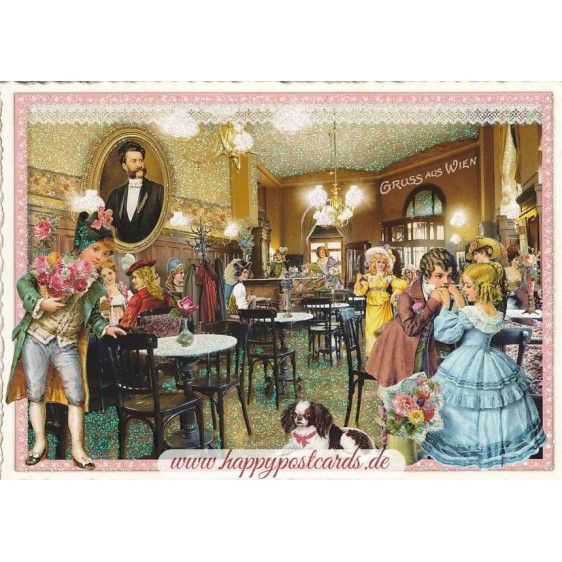 Vienna - Coffeehouse - Tausendschön - Postcard