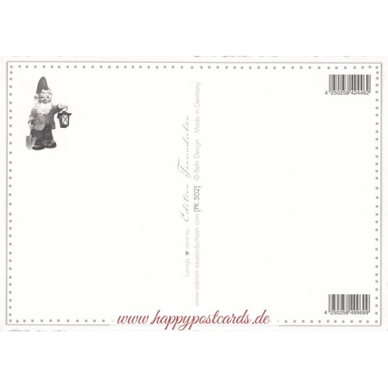 Gartenzwerg - Tausendschön - Postkarte