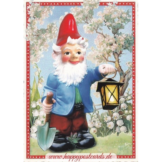 Gartenzwerg - Tausendschön - Postkarte