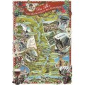 Ahr Map - Tausendschön - Postkarte