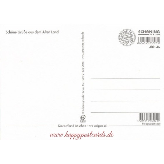 Das Alte Land - Map - Postkarte