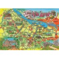 Das Alte Land - Map - Postkarte