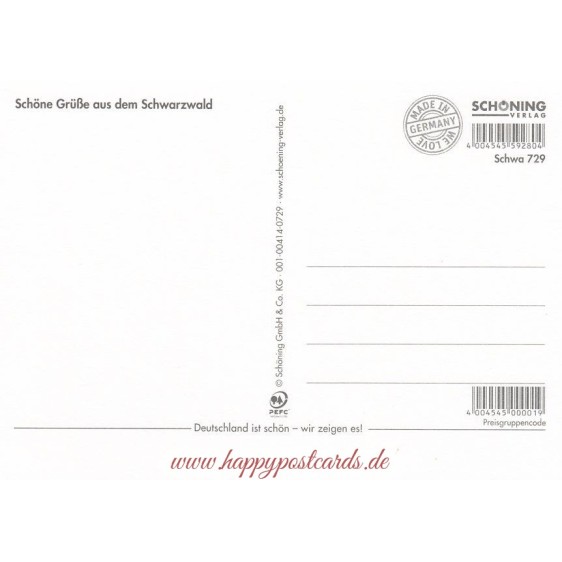 I love Schwarzwald 2 - Ansichtskarte