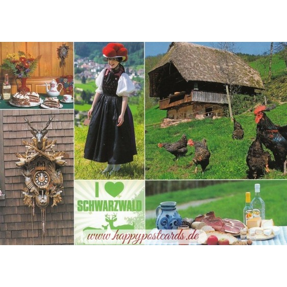 I love Black Forest 2 - Viewcard