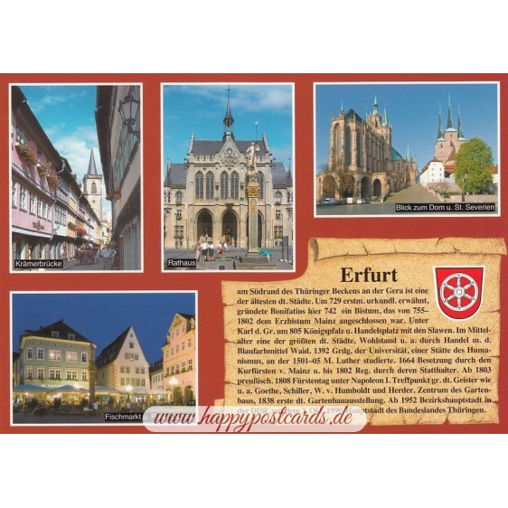 Erfurt - Chronikkarte