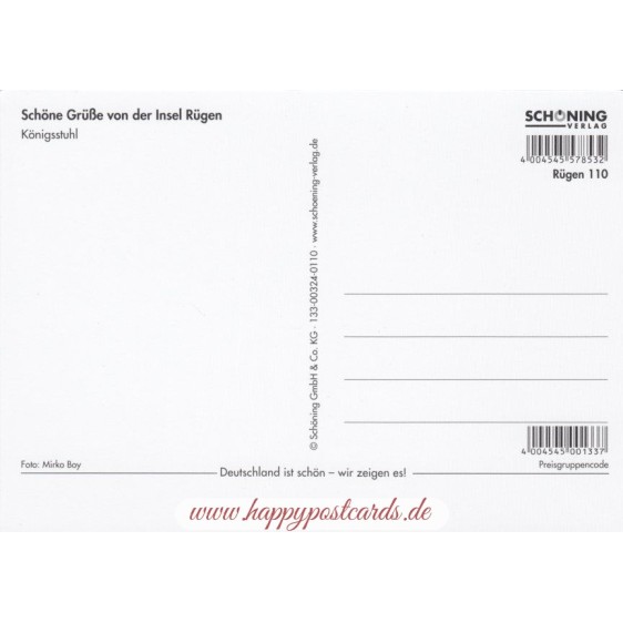 3D Rügen - Königsstuhl - 3D Postcard