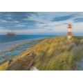 3D Dunes with Lighthouse - 3D Postcard