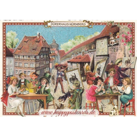 Nürnberg - Dürerhaus - Tausendschön - Postkarte