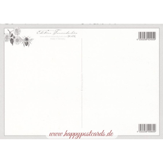 Giraffe - Tausendschön - Postkarte