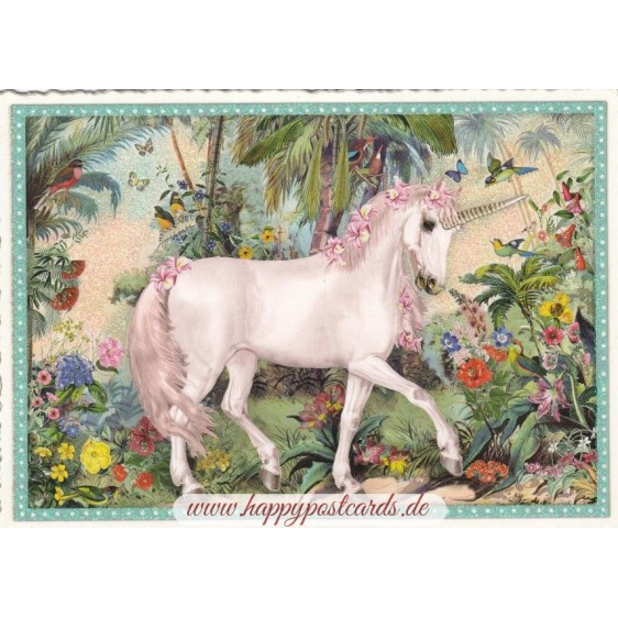 Unicorn - Tausendschön - Postcard