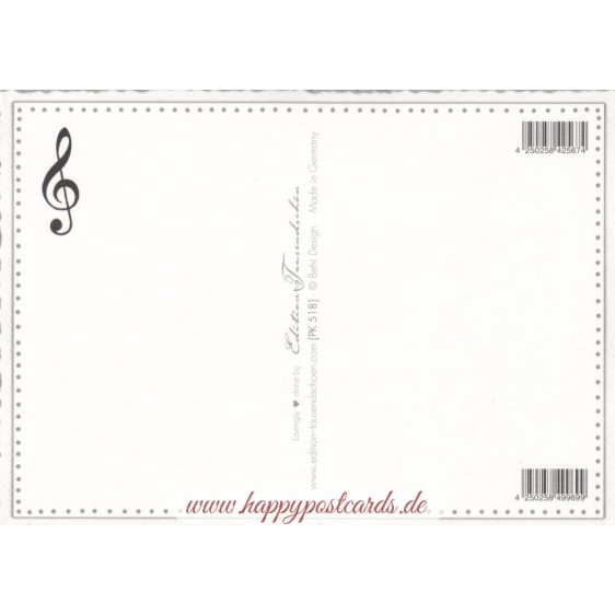 Ludwig van Beethoven - Tausendschön - Postcard