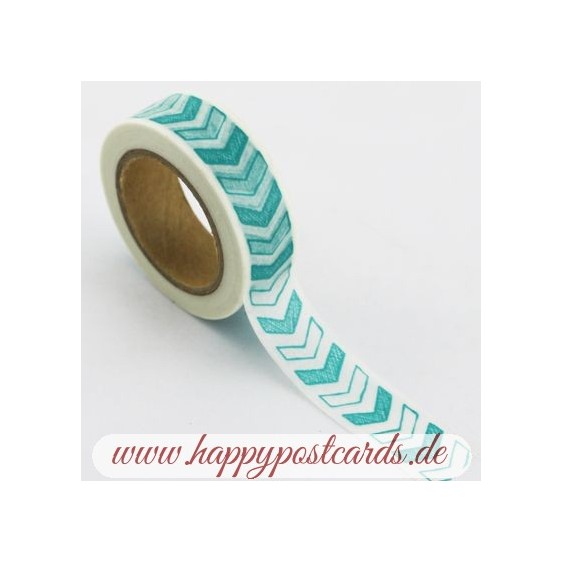 Turqoise chevron - Washi Tape - Masking Tape