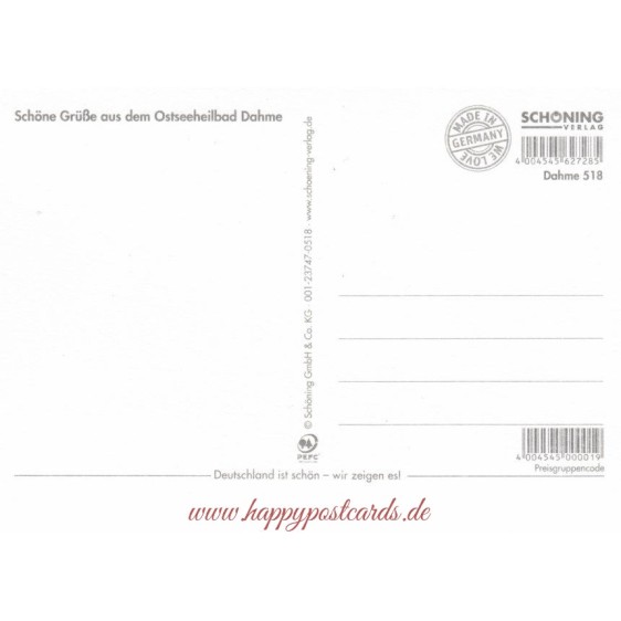 Mail from Dahme - Postcard