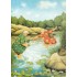 58 - Old Ladies fishing for a message in a bottle - Postcard