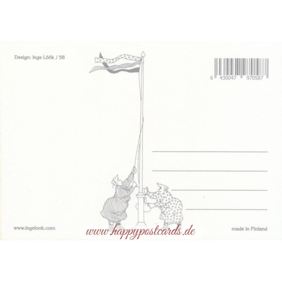 58 - Frauen angeln Flaschenpost - Löök Postkarte