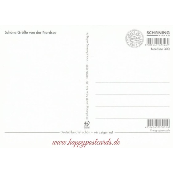 Lighthouses in Schleswig-Holstein - Viewcard