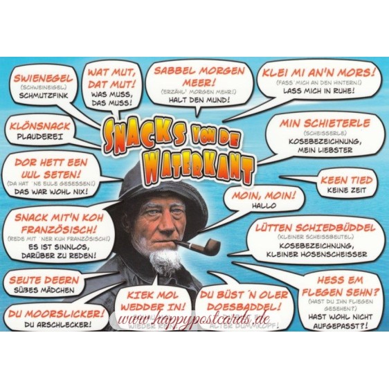 Northgerman dialect - Postcard