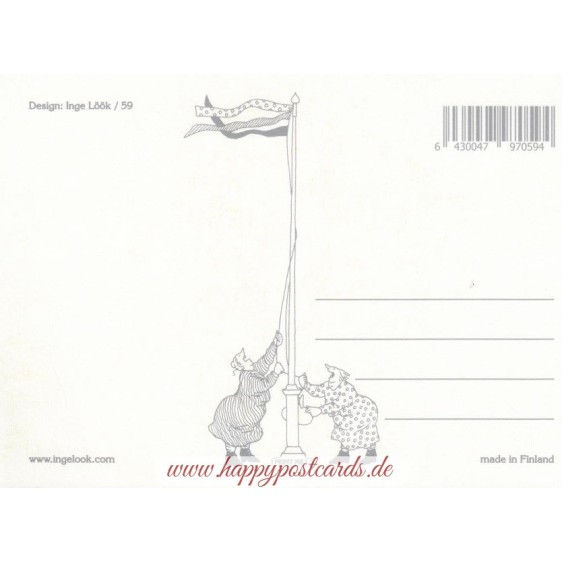 59 - Frauen schmücken ihr Haus - Löök Postkarte