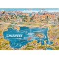 Chiemsee - Map - Postkarte