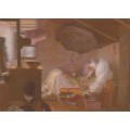 3D Spitzweg: Der arme Poet - Postcard