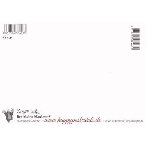 Der Maulwurf mit Abakus - Postkarte