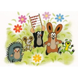 The Mole with an abacus - Postcard