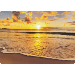 Sonnenuntergang am Strand - Medley-Postkarte
