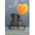 Elephant with dog - Medley postcard