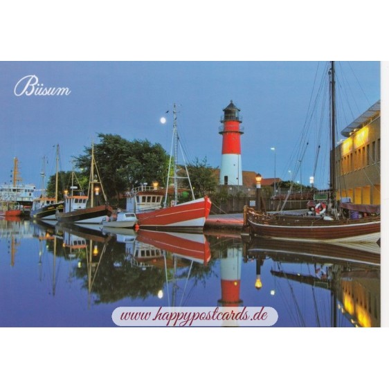 Büsum - Harbour - Viewcard