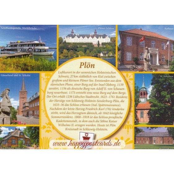 Plön - Yellow Chronicle - Viewcard