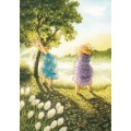 63 - Frauen grüßen die Sonne - Löök Postkarte