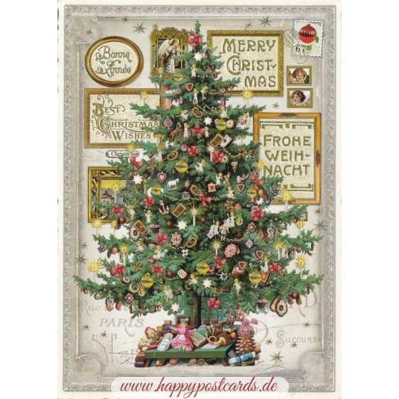 Weihnachtsbaum - Tausendschön - Weihnachtskarte
