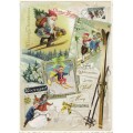 Merry Christmas - Wintersport - Tausendschön - Postcard
