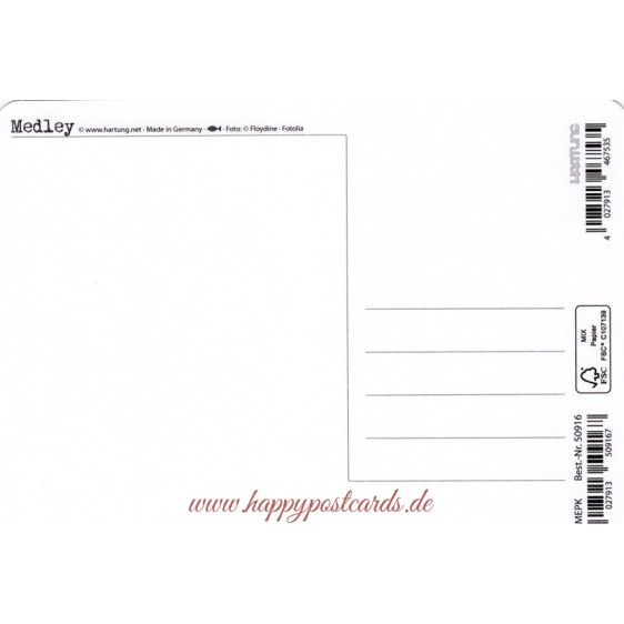Geschenk with love - Medley-Postkarte