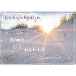 Die beste Medizin - in touch - Spruchkarte