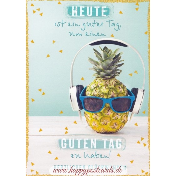 Heute ist ein guter Tag - in touch - Spruchkarte