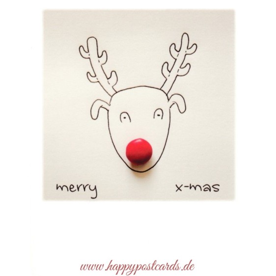 Rudolph - Weihnachtskarte - PolaCard