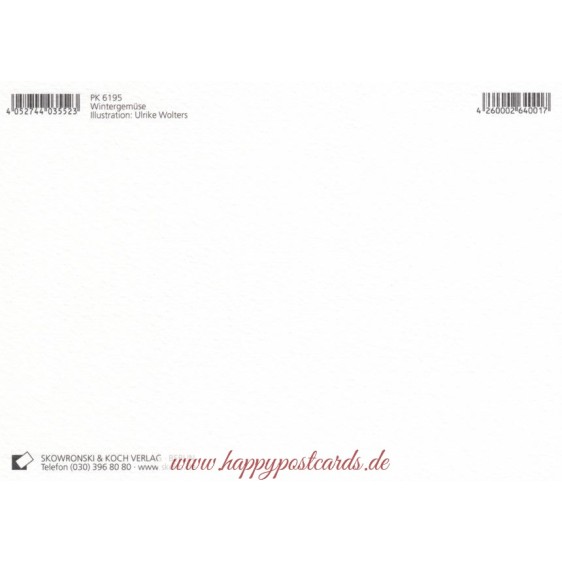 Wintergemüse - Christmas Postcard