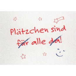 Plätzchen - Weihnachtskarte