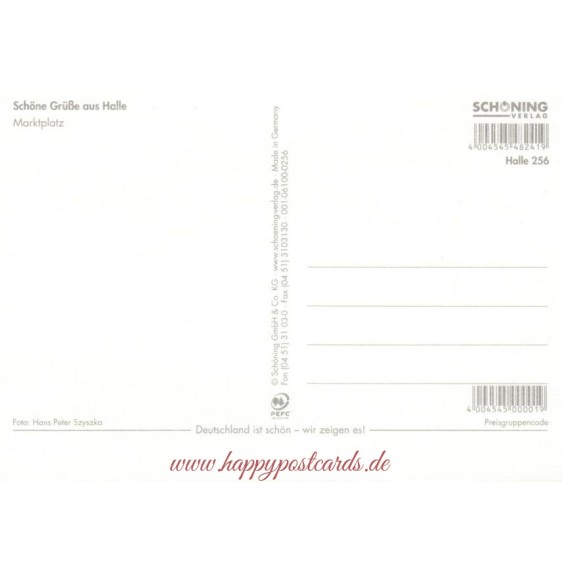 Halle - Marketsquare - Viewcard