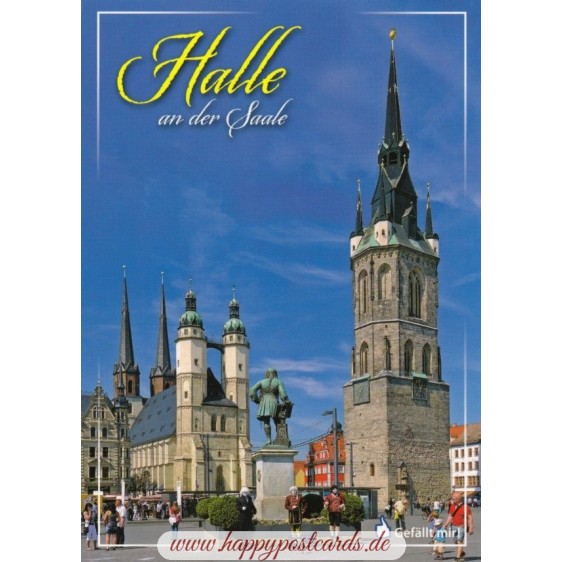 Halle - Marketsquare - Viewcard